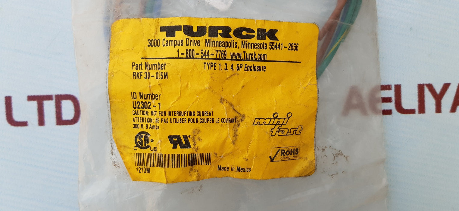 Turck rkf 30-0.5m minifast receptacle