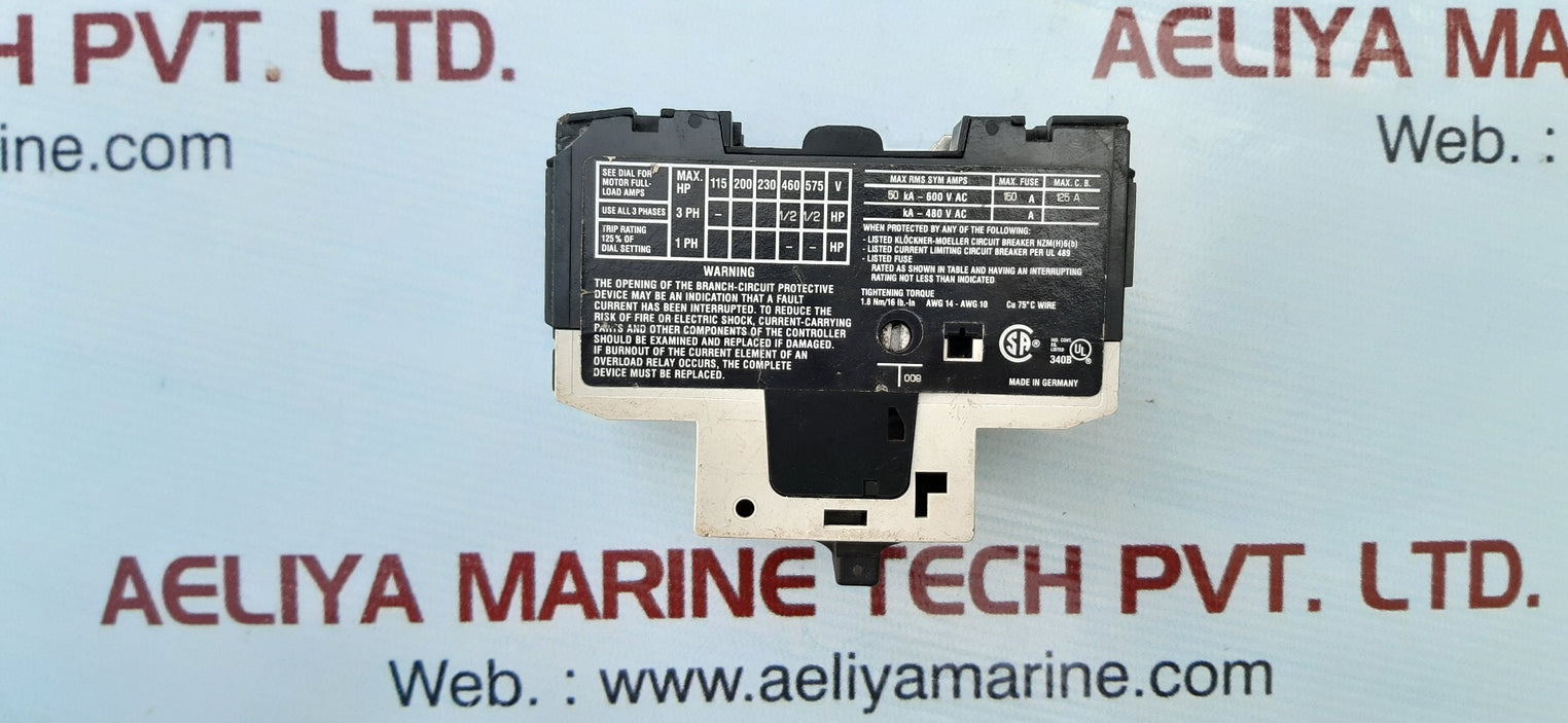Moeller klockner pkzm0-0,63 protective circuit breaker