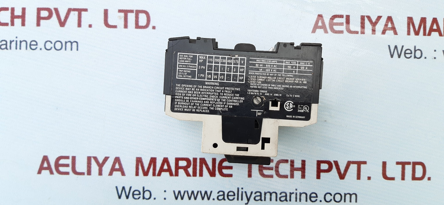 Moeller klockner pkzm0-4 motor circuit protector