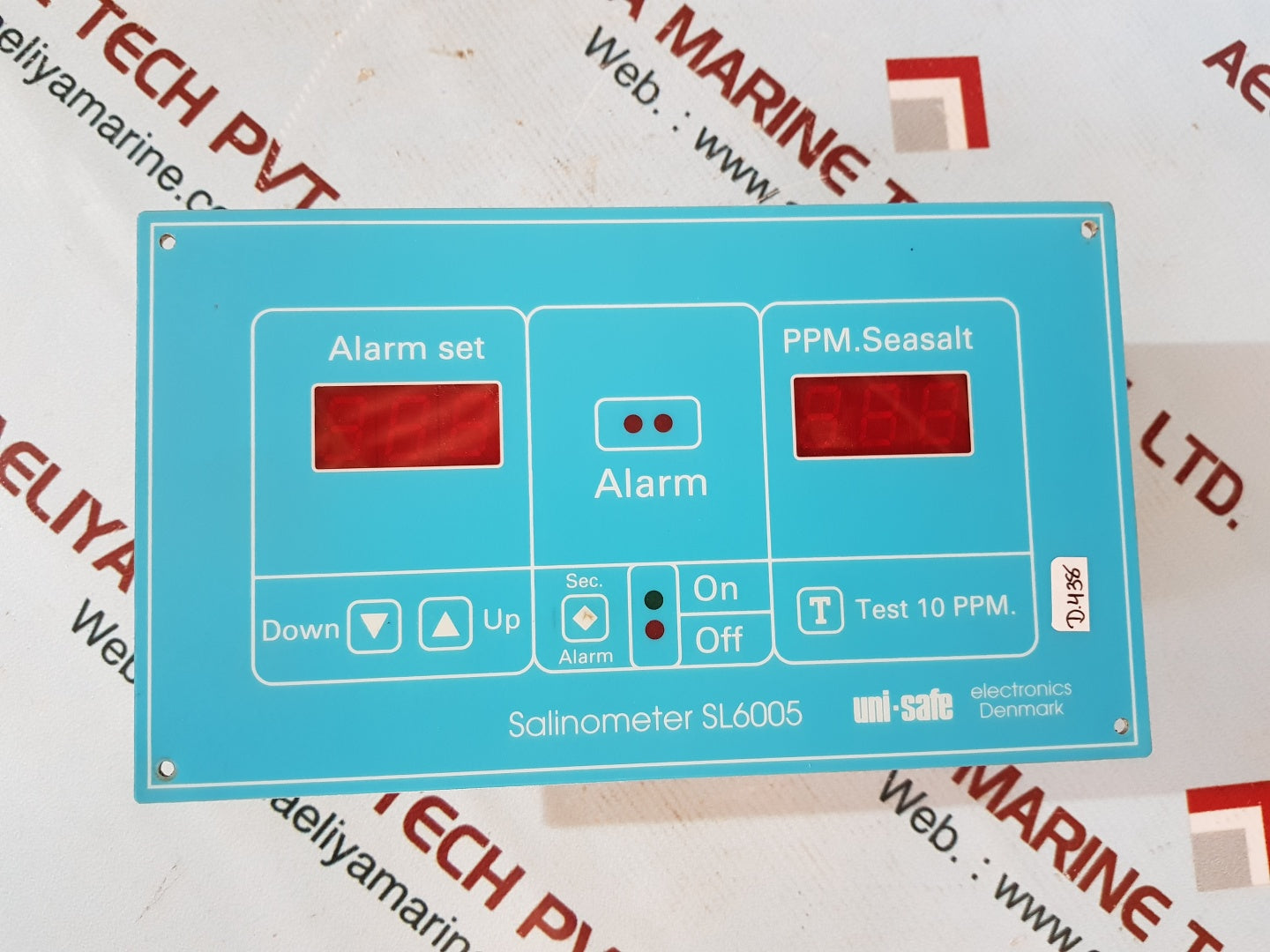 Uni-safe salinometer sl6005 meter panel