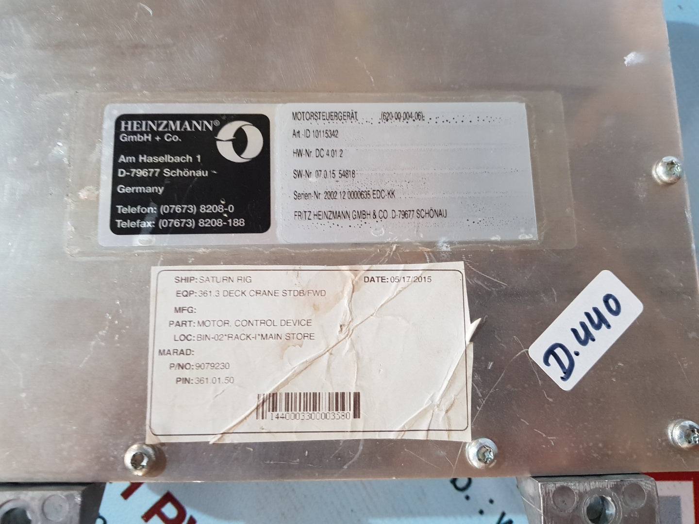 Liebherr Dc4-01.2 Lc Motor Control Device
