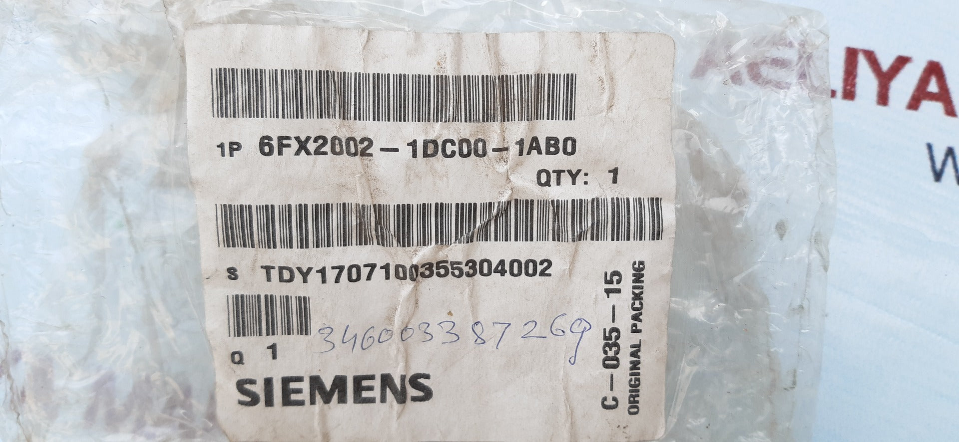 Siemens 6Fx2002-1Dc00-1Ab0 Signal Cable