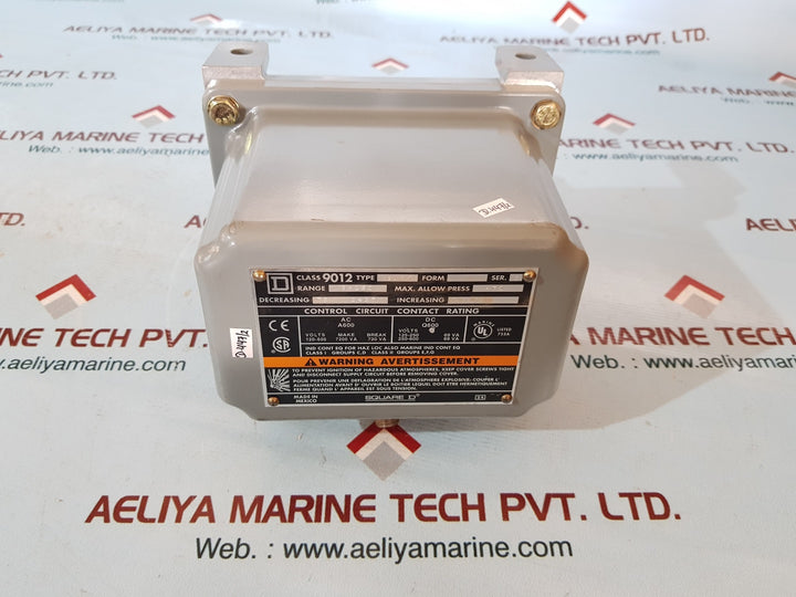 Square D 9012 gar5 pressure switch ser C range 3-150
