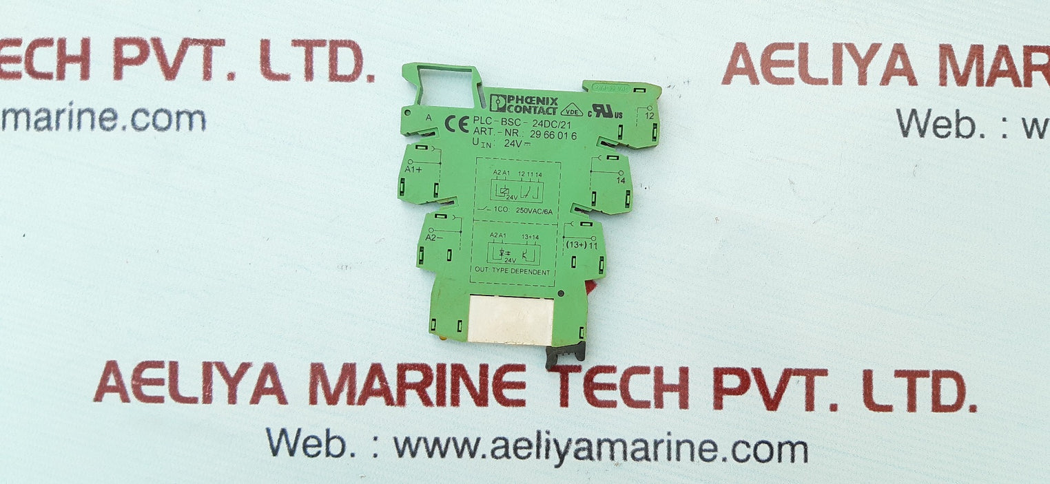 Lot Of 10X Phoenix Contact Plc-bsc-24Dc/21 Terminal Block Relay Module 2966016