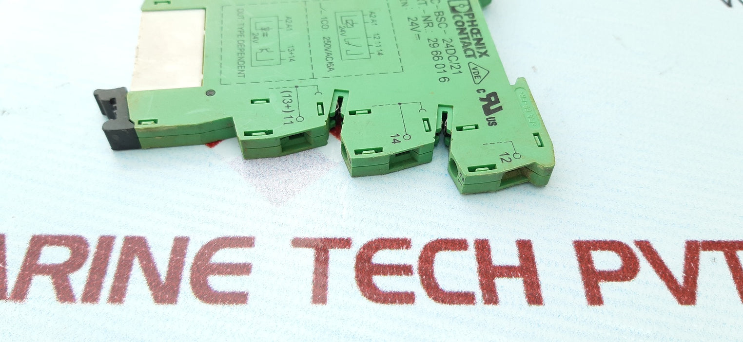 Lot Of 10X Phoenix Contact Plc-bsc-24Dc/21 Terminal Block Relay Module 2966016