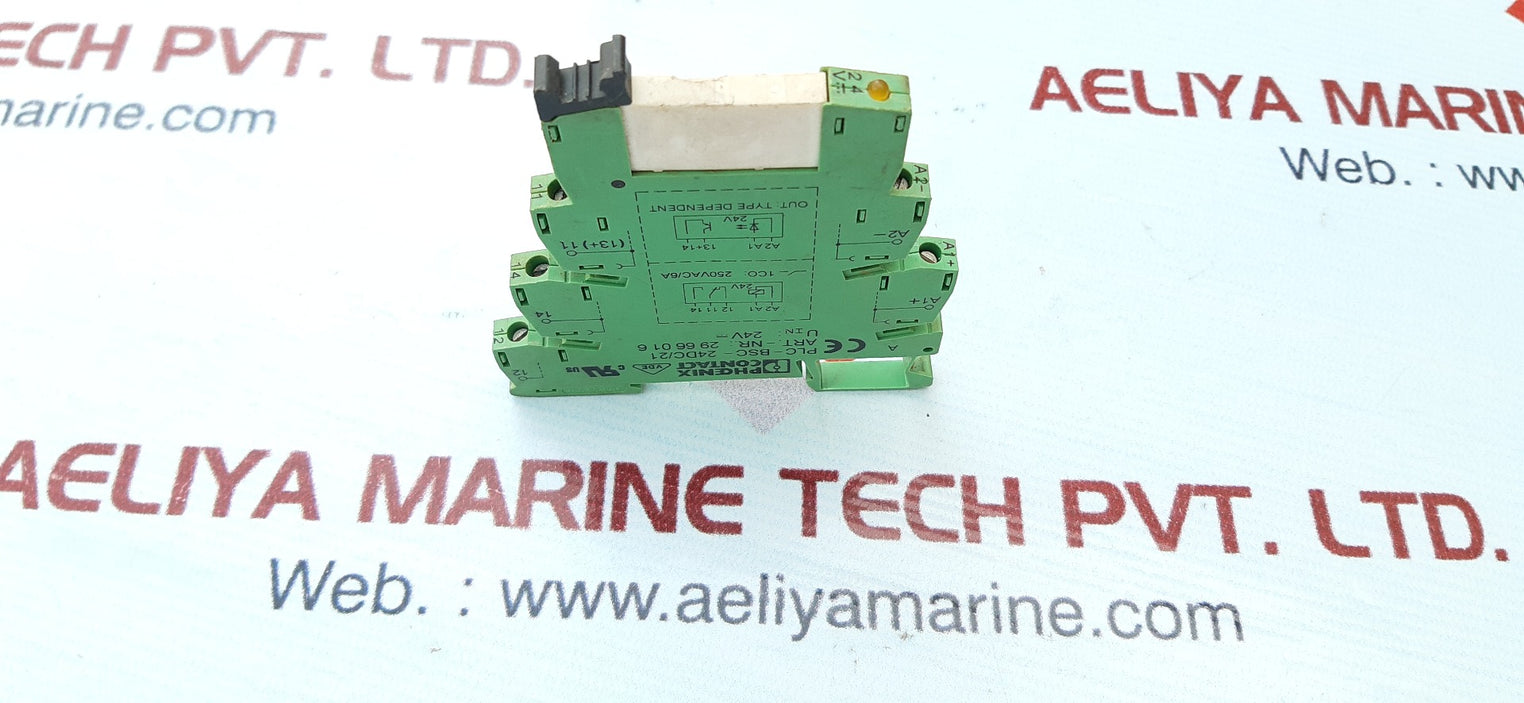 Lot Of 10X Phoenix Contact Plc-bsc-24Dc/21 Terminal Block Relay Module 2966016