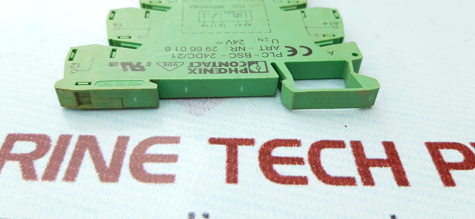 Lot Of 10X Phoenix Contact Plc-bsc-24Dc/21 Terminal Block Relay Module 2966016