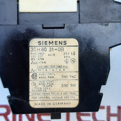 Siemens 3Th80 31-0B Relay With 220V Dc Coil