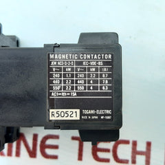 Togami-electric pak-6j31c magnetic contactor
