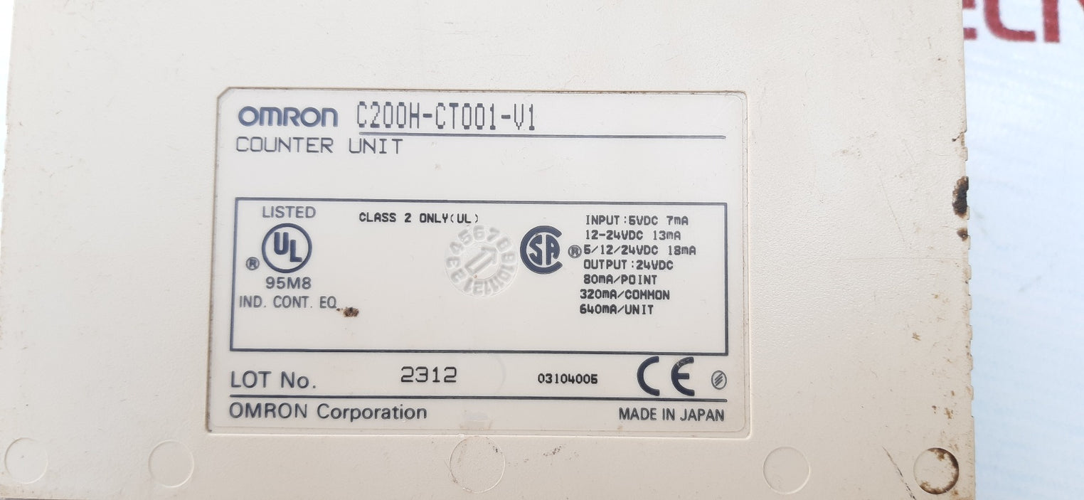 Omron C200H-ct001-v1 Counter Unit