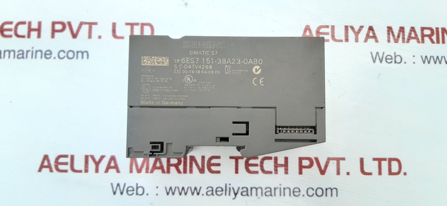 Siemens simatic s7 6es7 151-3ba23-0abo interface module