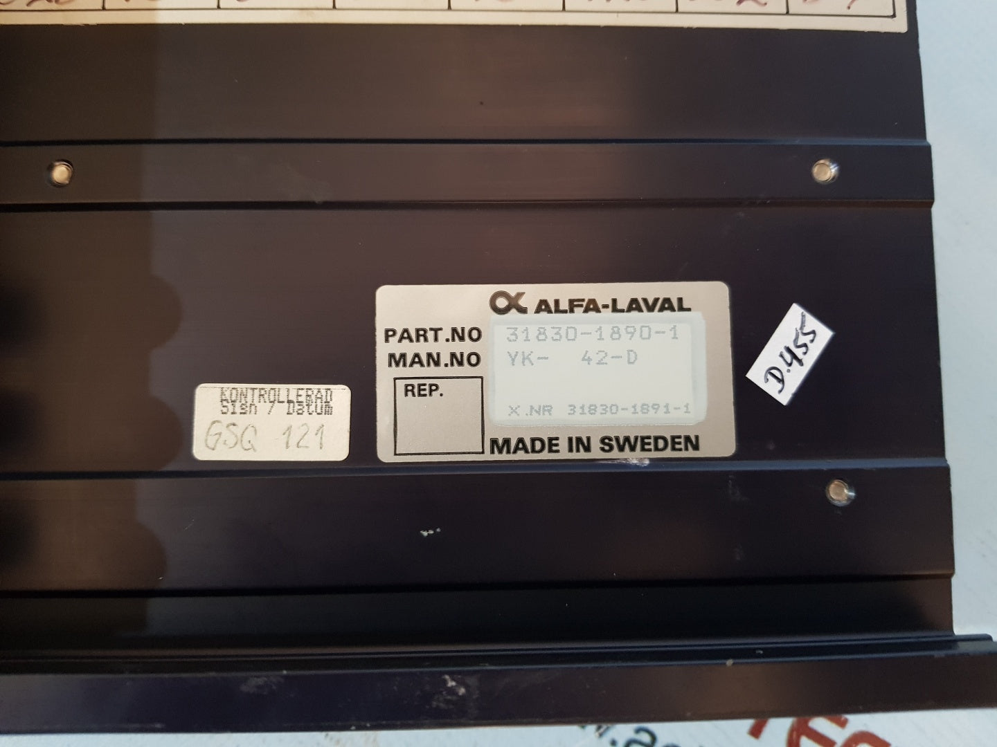 Alfa-laval 31830-1890-1 control module