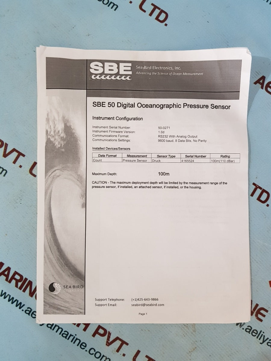 Pisc 5525050000 digital oceanographic pressure sensor