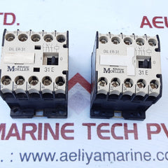 Lot Of 2X Klockner Moeller Dil Er-31 Contactor