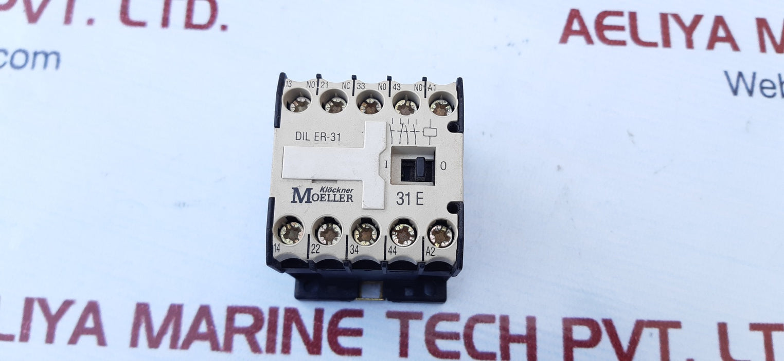 Lot Of 2X Klockner Moeller Dil Er-31 Contactor