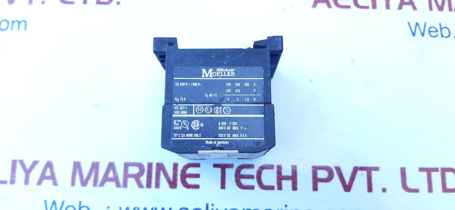 Lot Of 2X Klockner Moeller Dil Er-31 Contactor