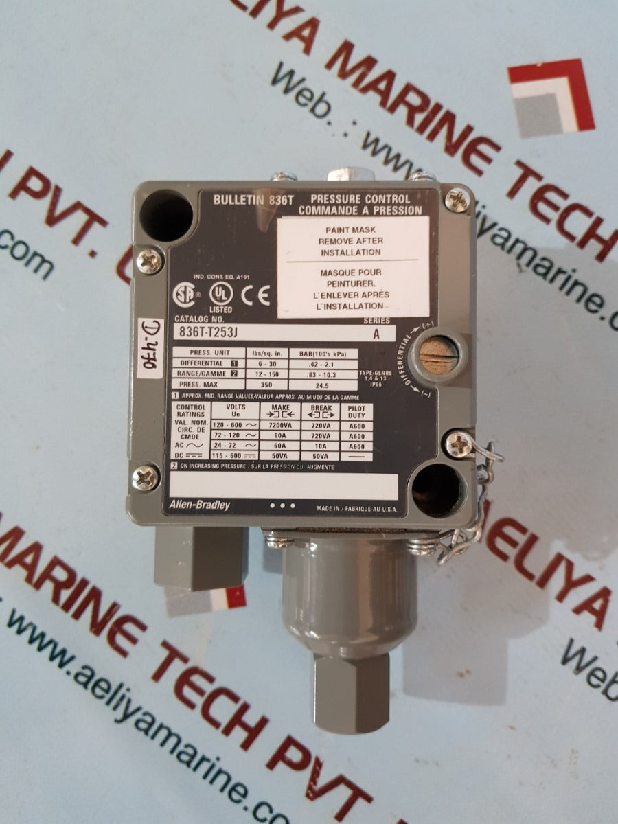 Allen-Bradley 836t-t253j ser.A pressure control 350max