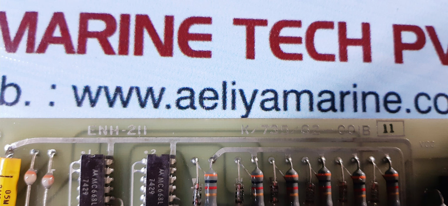 Terasaki Enh-211 Pcb Card Printed Circuit Board K/735/62-001B-11