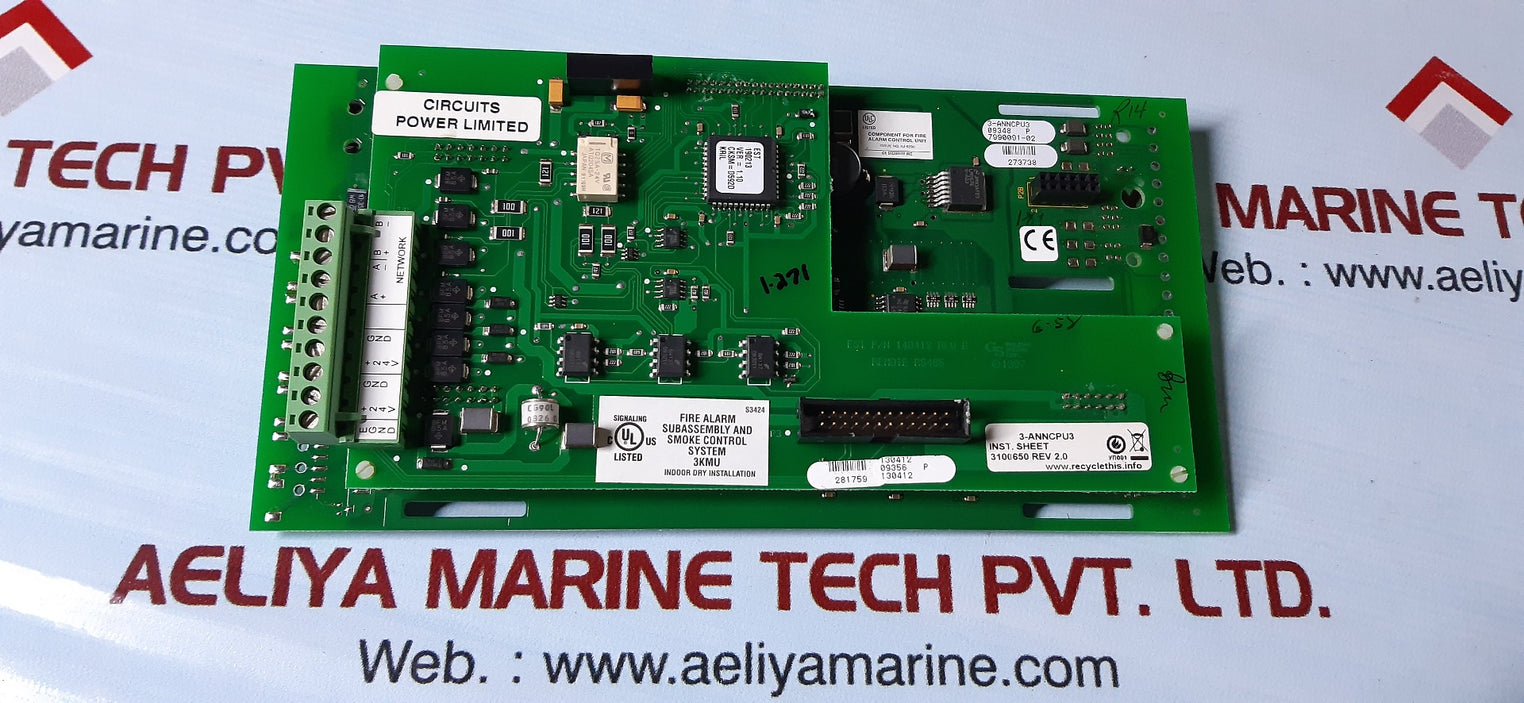 Est 3-anncpu3 fire alarm annunciator module