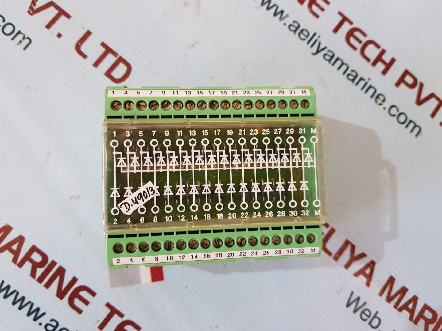 Phoenix contact emg 90-dio 32m/lp diode module din rail mounting