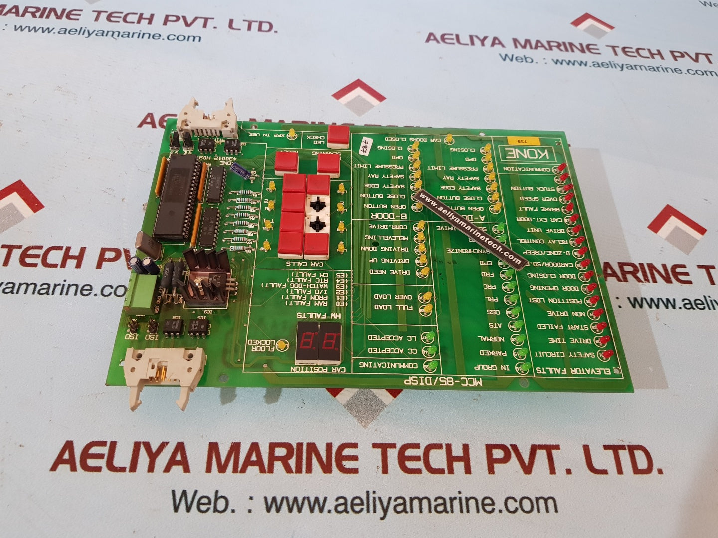 Kone 430012 h03 pcb card mcc-85/disp 430015g01 rev 1.1