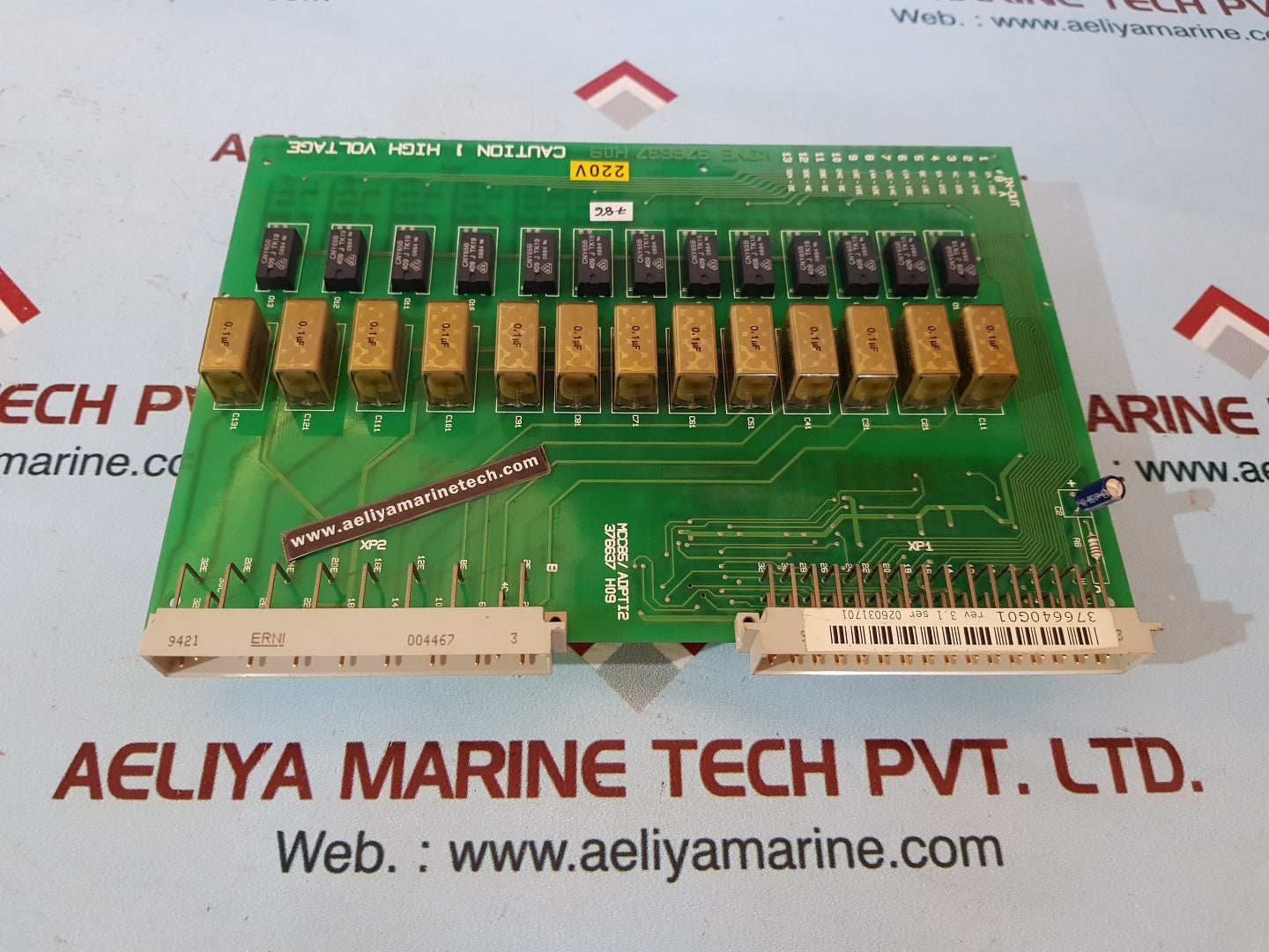 Kone 376637 h09 optoisolators pcb card mcc85/adpti2