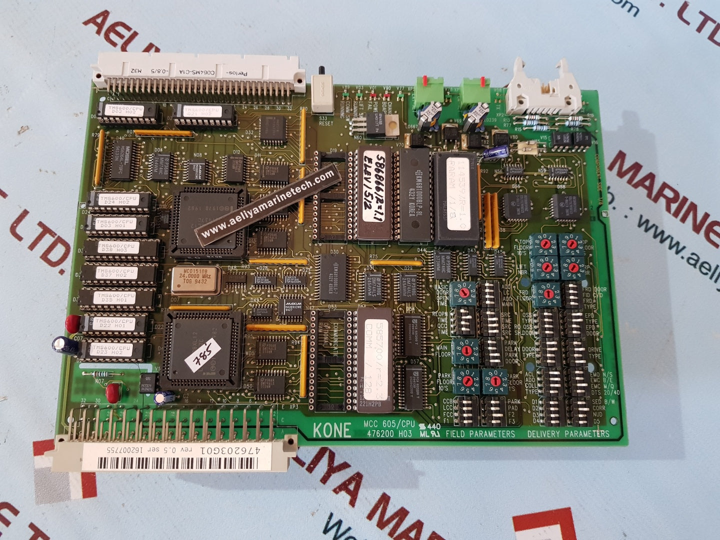 Kone 476200 h03 mcc 605/cpu field parameters 476203g01