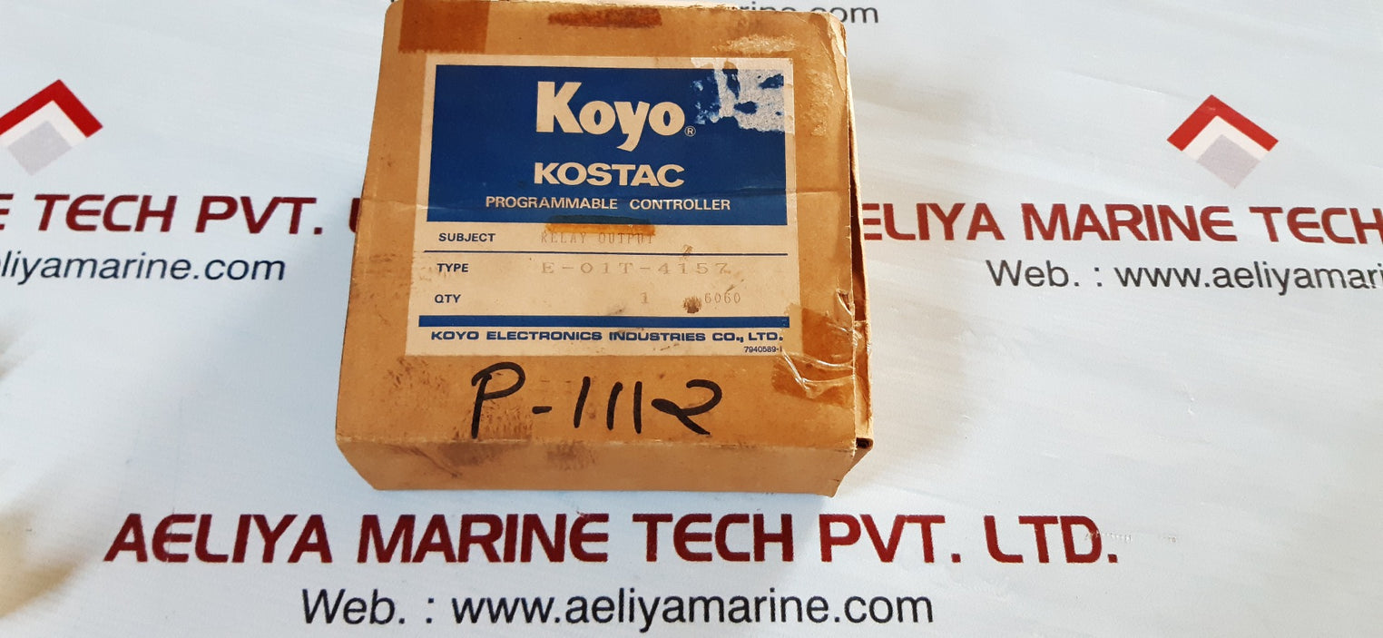 Koyo Kostac E-01T-4157 Relay Output Programmable Controller