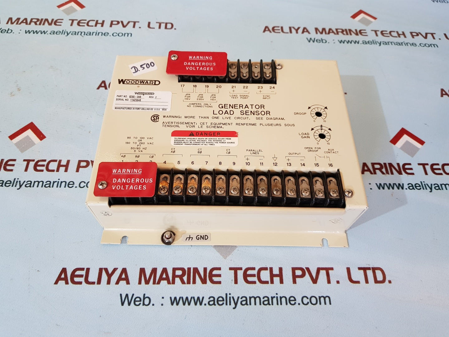 Woodward 8290-048 rev.f generator load sensor
