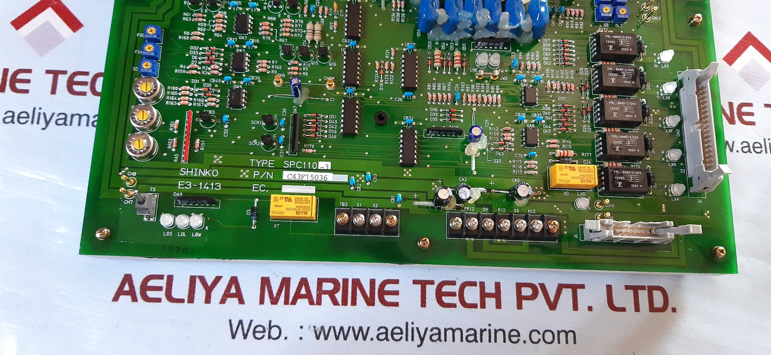 Shinko e3-1413 spc110-3 pc board c43f15036