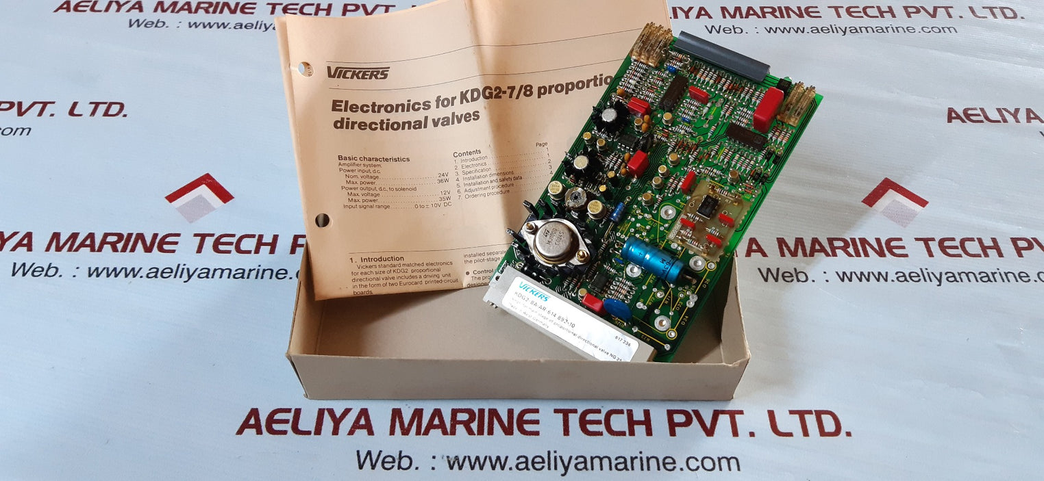Vickers kdg2-8a-ar-614 892-10 amplifier board