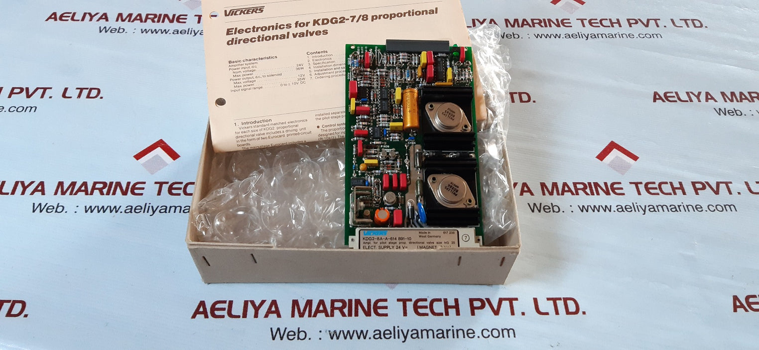 Vickers kdg2-8a-a-614 891-10 amplifier board
