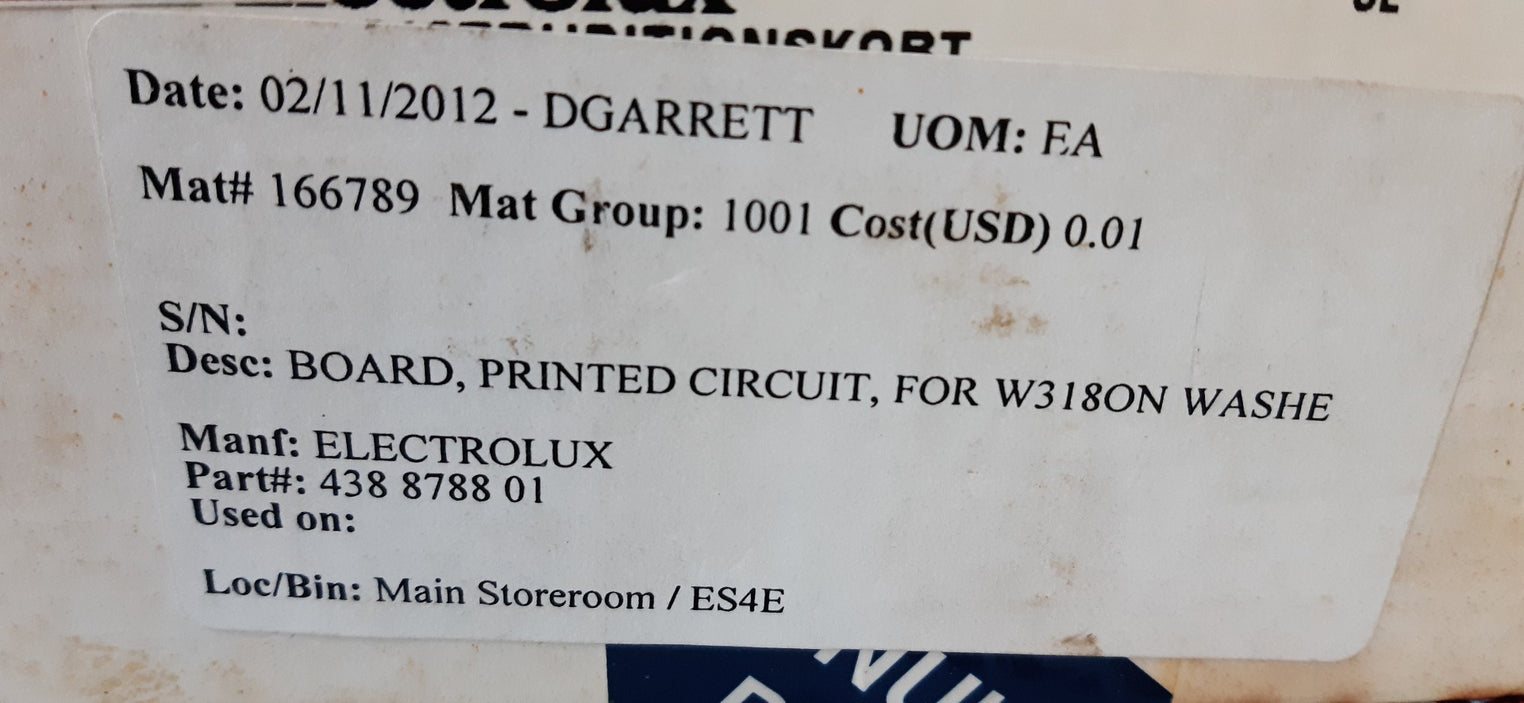 Hp-tronic 438878801 washer circuit board