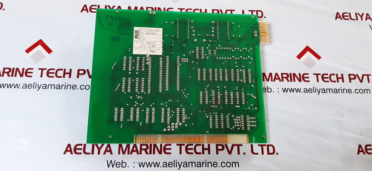 Rochester instruments ra-2833 pcb card 1031-033