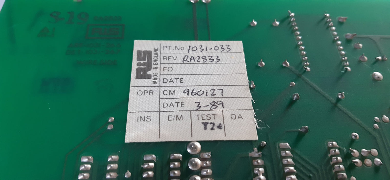 Rochester instruments ra-2833 pcb card 1031-033