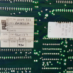 Rochester instrument ra-2835a memory processor board 1049 333