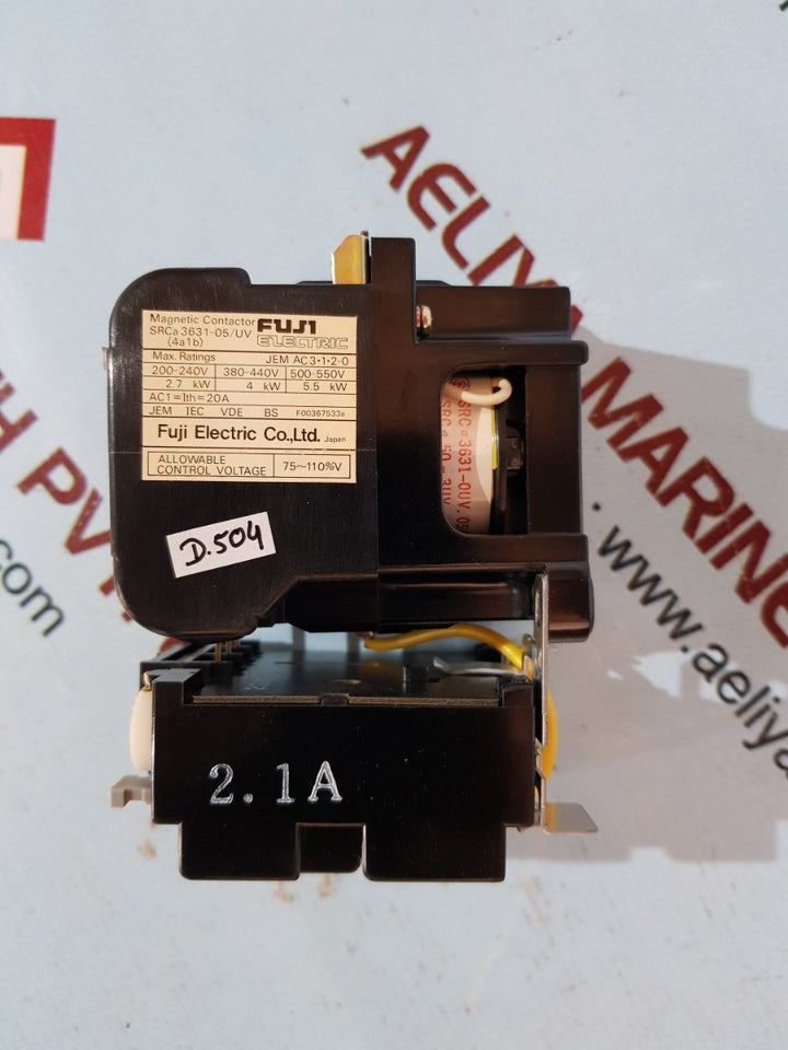 Fuji electric srca 3631-05/uv(4a 1 b) magnetic contactor