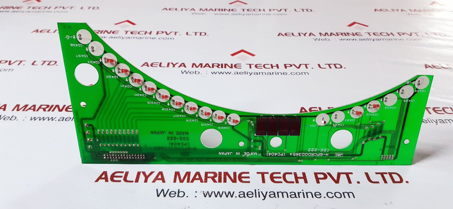 Jrc h-6pcrd00365a (pc404) pcb card cde-222