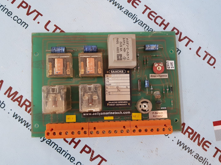 Saacke rse-p pc board 220v 50/60hz
