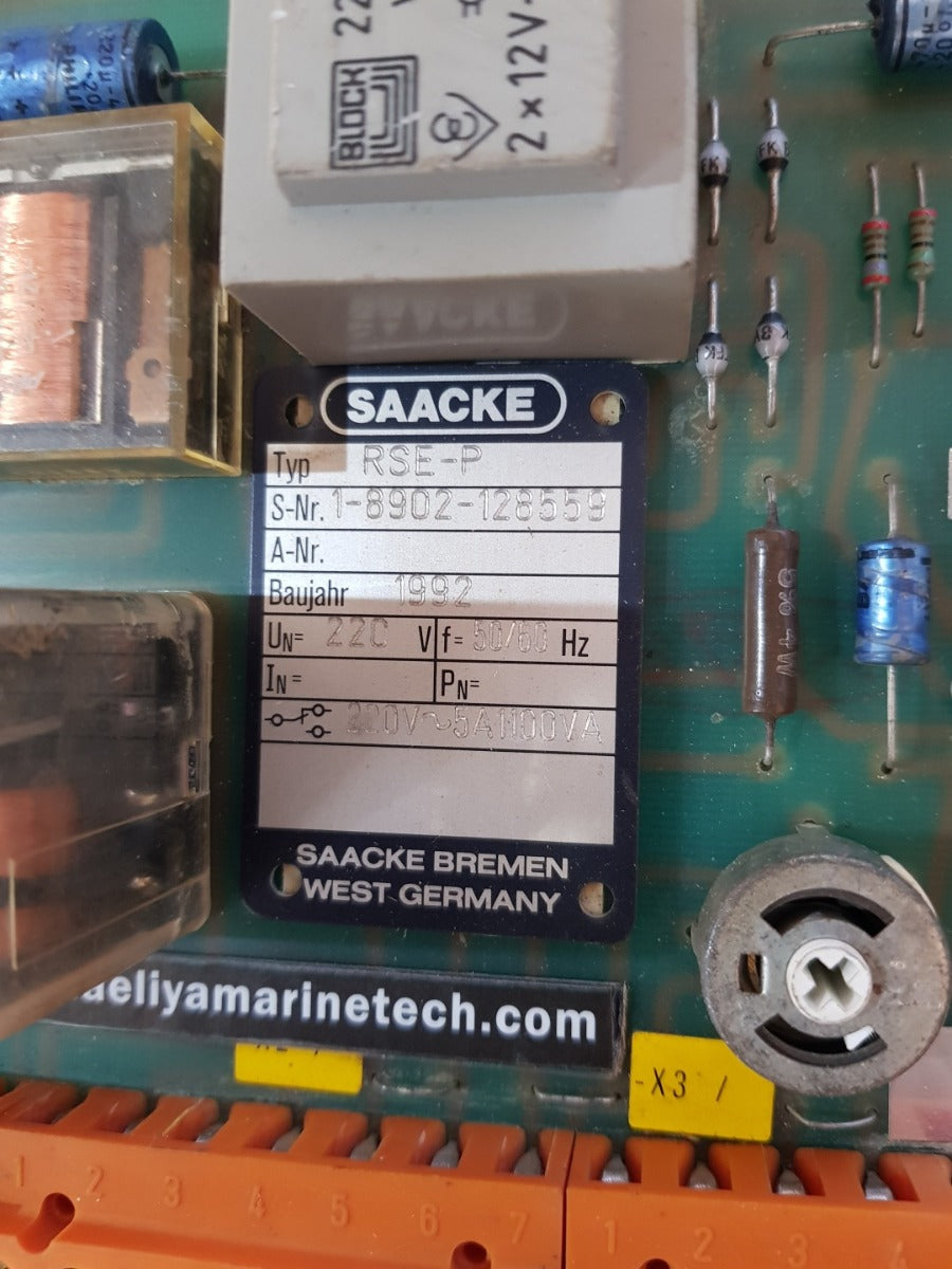 Saacke rse-p pc board 220v 50/60hz