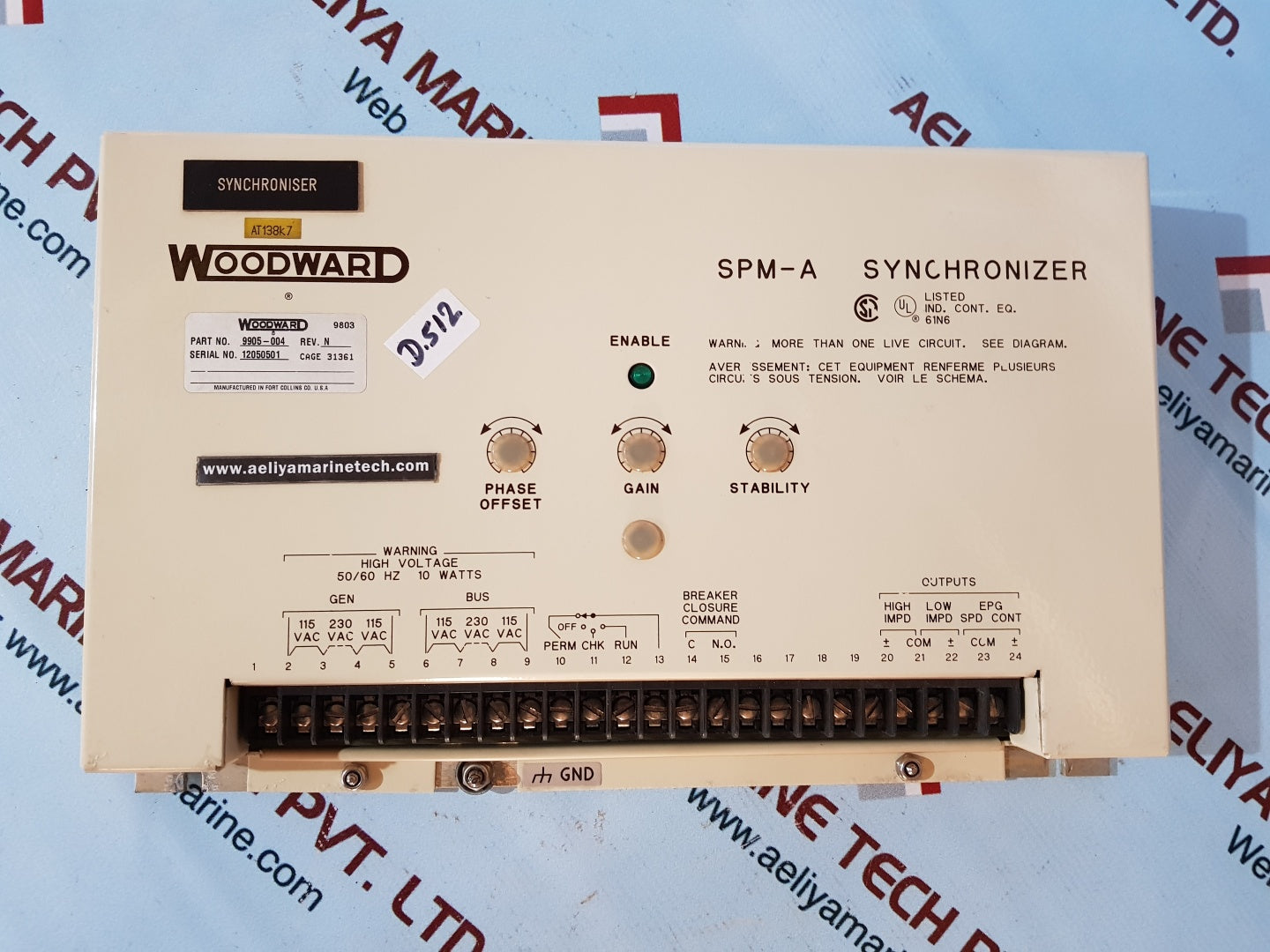 Woodward 9905-004 rev N spm-a synchroniser