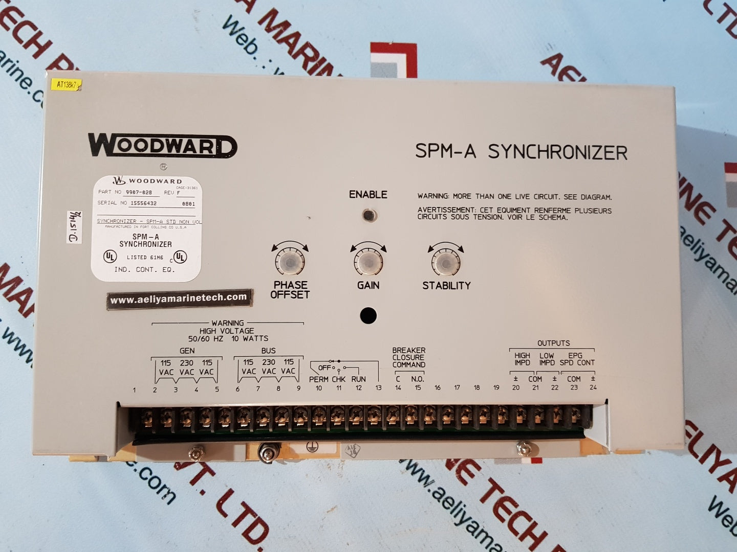 Woodward 9907-028 spm-a synchronizer rev F