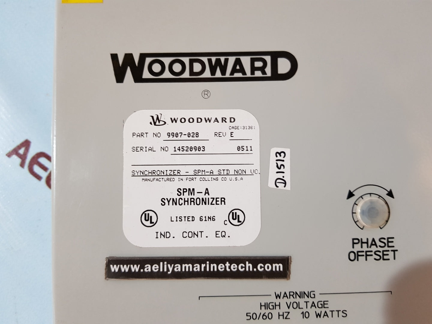 Woodward 9907-028 spm-a synchronizer rev E