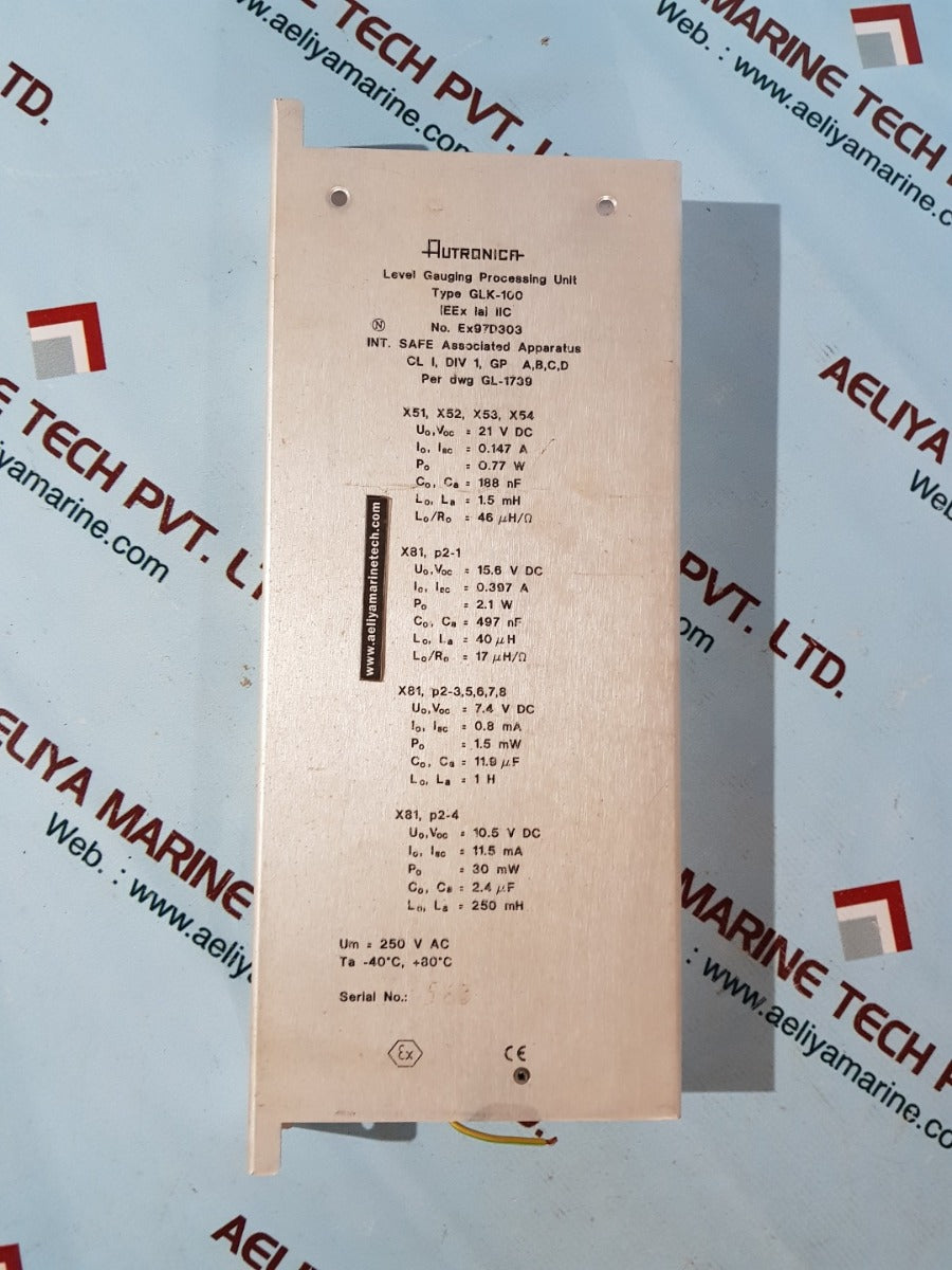 Autronica glk-100 level gauging processing unit