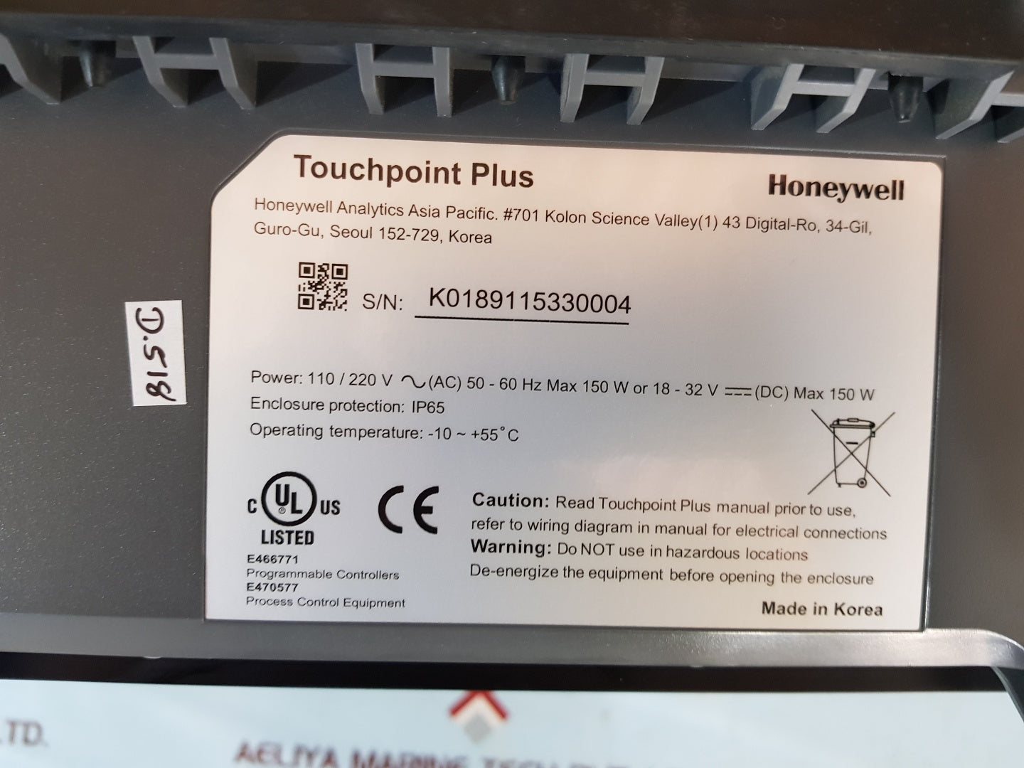 Honeywell touchpoint plus tppl controller tpplbawa4nnnnnn