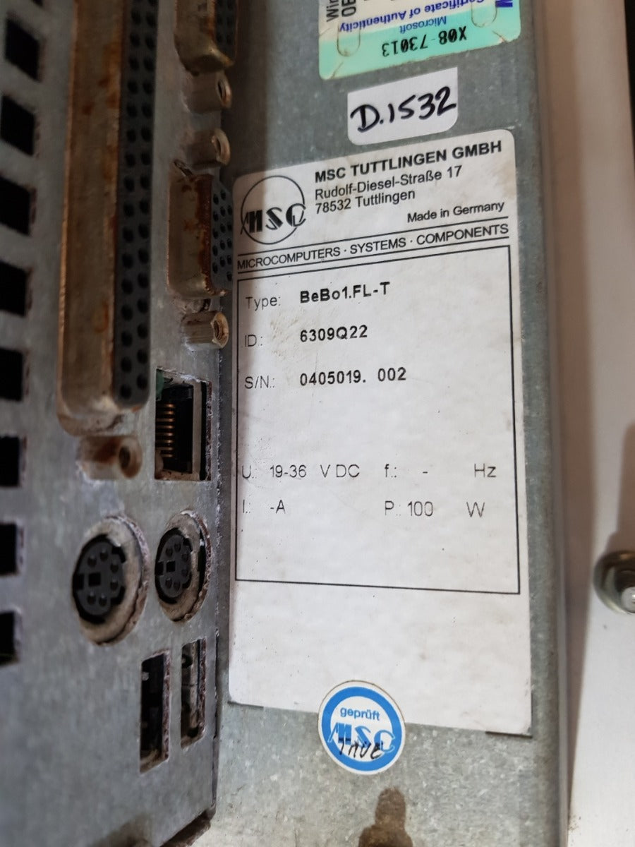 Msc Bebo 1.Fl-t Touch Panel Pc 100W