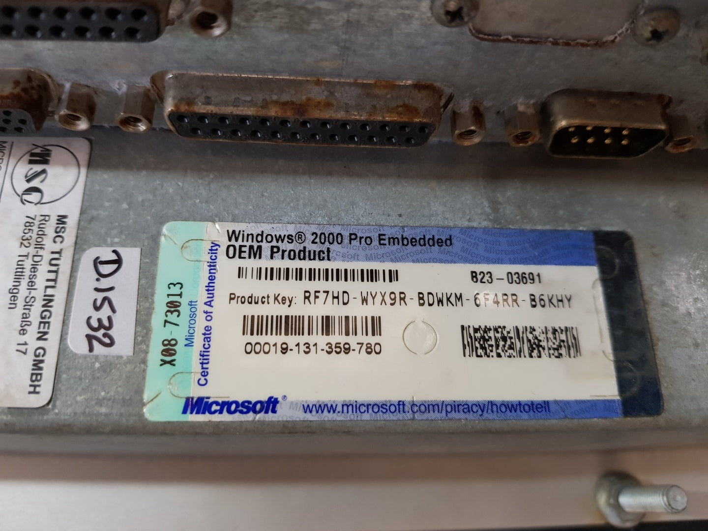 Msc Bebo 1.Fl-t Touch Panel Pc 100W