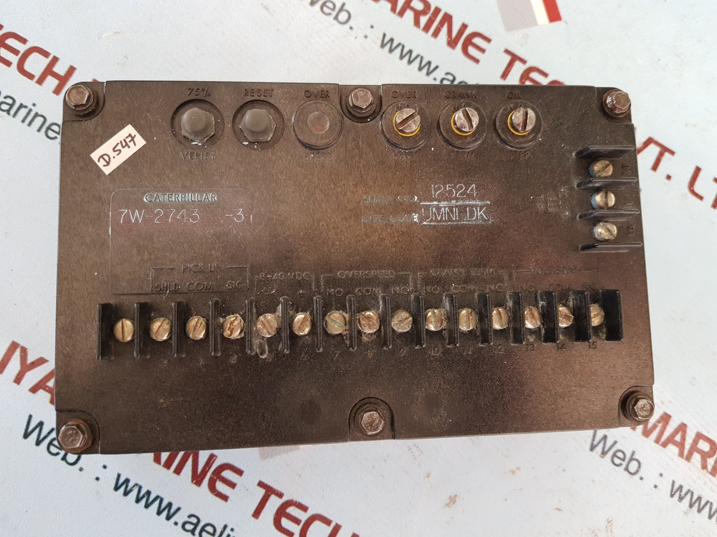Caterpillar 7w-2743-3 cat speed switch