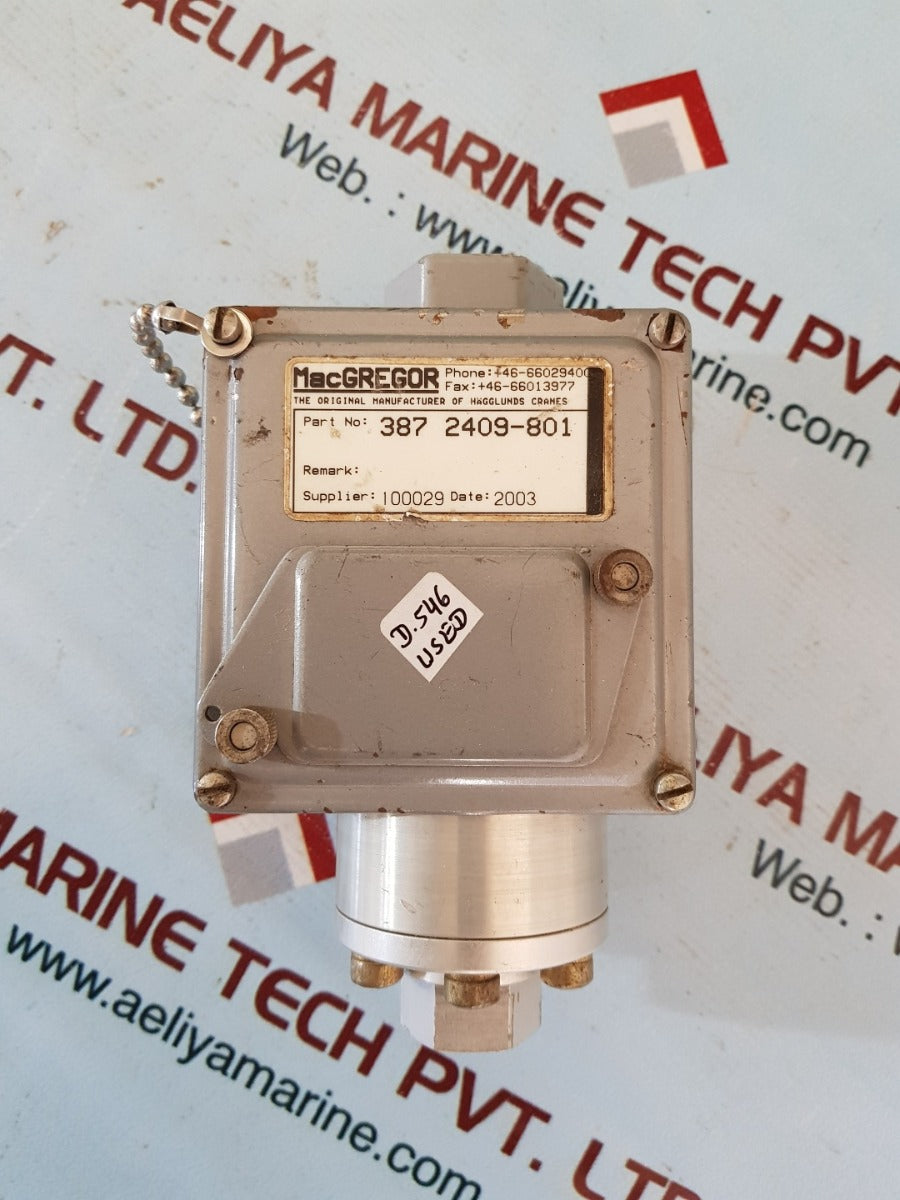 Macgregor 387 2409-801 pressure switch