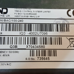 Trend iq3xcite/96/bac/100-240 web enabled controller iq3-4002u7096